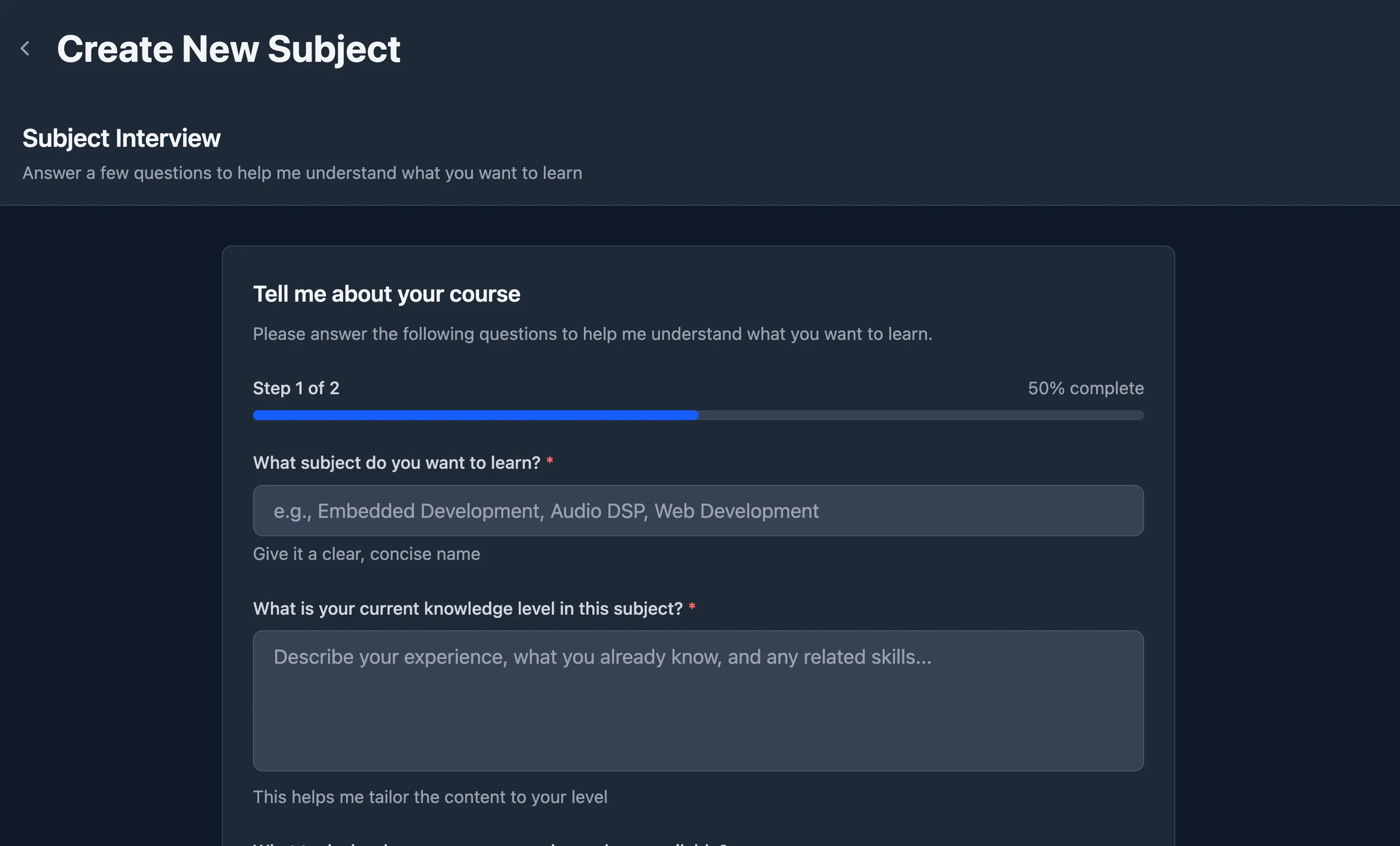 Personal Lesson Agent screenshot 2 of 3